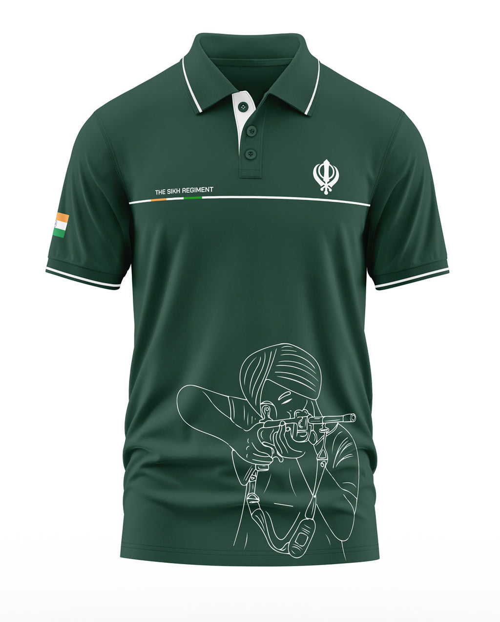 Sikh Regiment Polo Collar T-Shirt