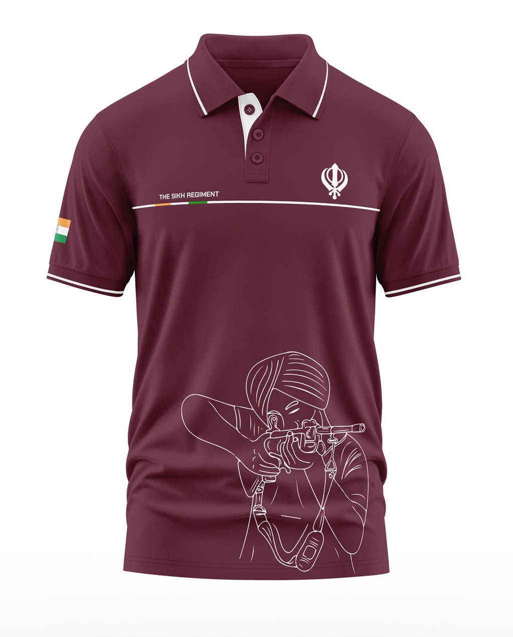 Sikh Regiment Polo Collar T-Shirt