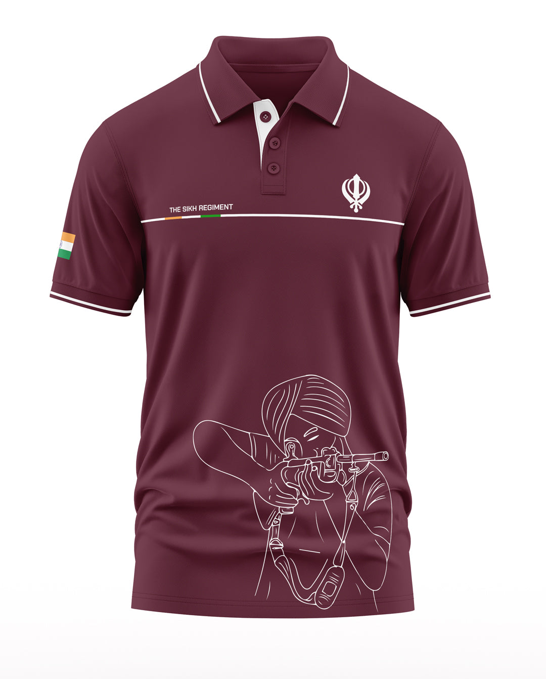 Sikh Regiment Polo Collar T-Shirt