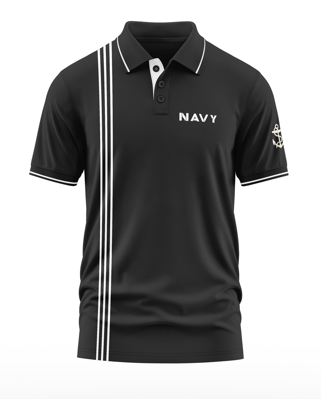 Navy Line Patton Polo Collar T-Shirt