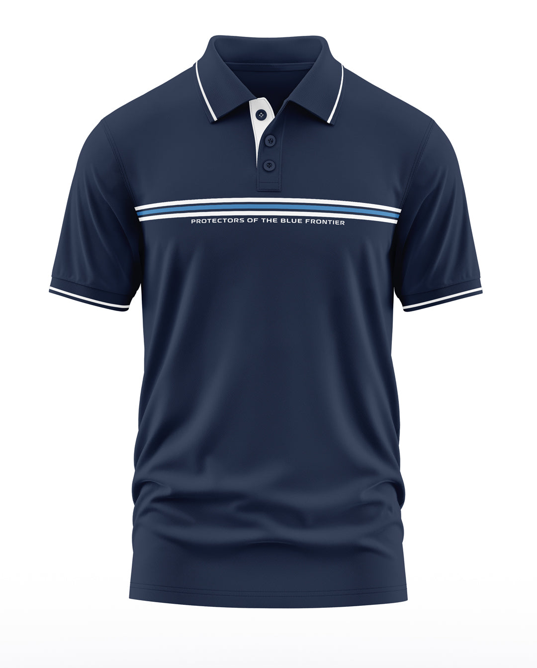 Navy Protectors Polo Collar T-Shirt