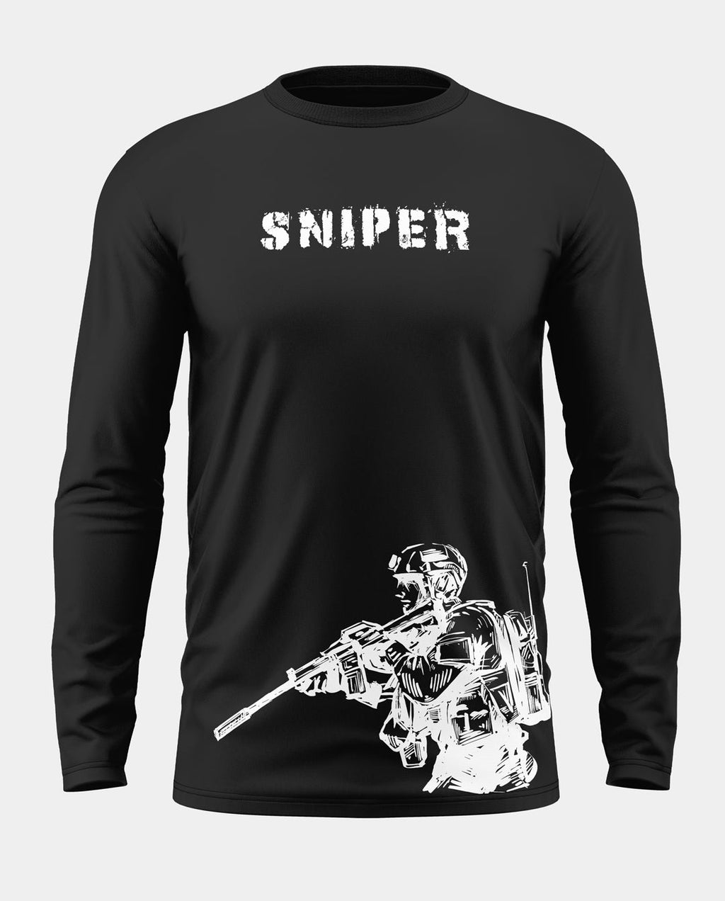 Sniper Cotton Full Sleeve T-shirt