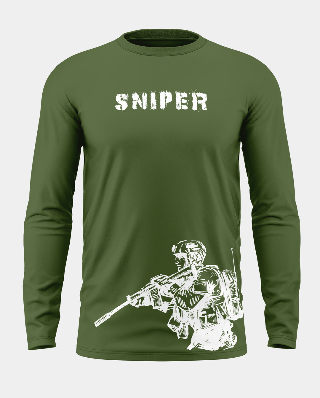 Sniper Cotton Full Sleeve T-shirt