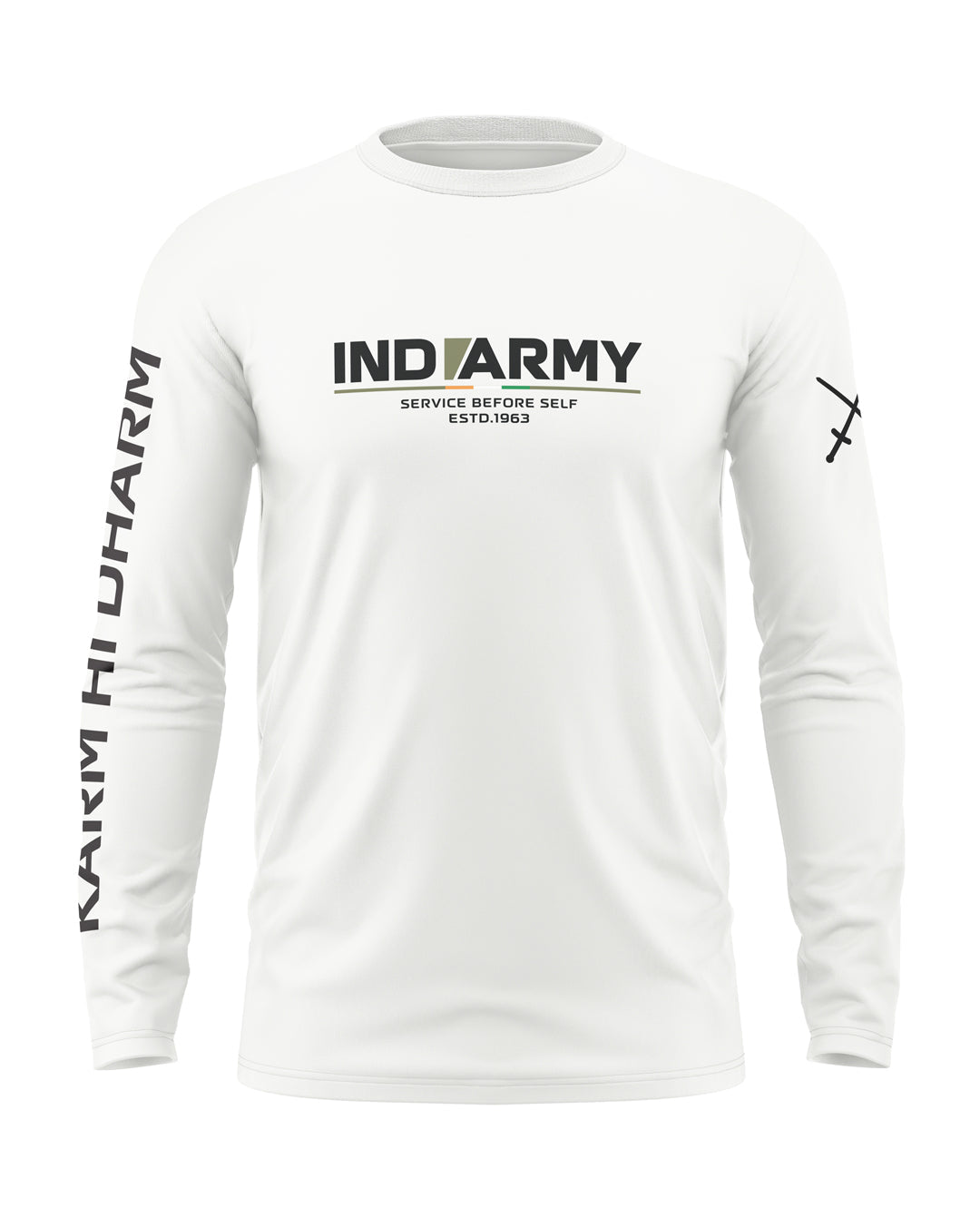 Ind Army Cotton Full Sleeve T-shirt
