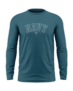 Navy Style Cotton Full Sleeve T-shirt