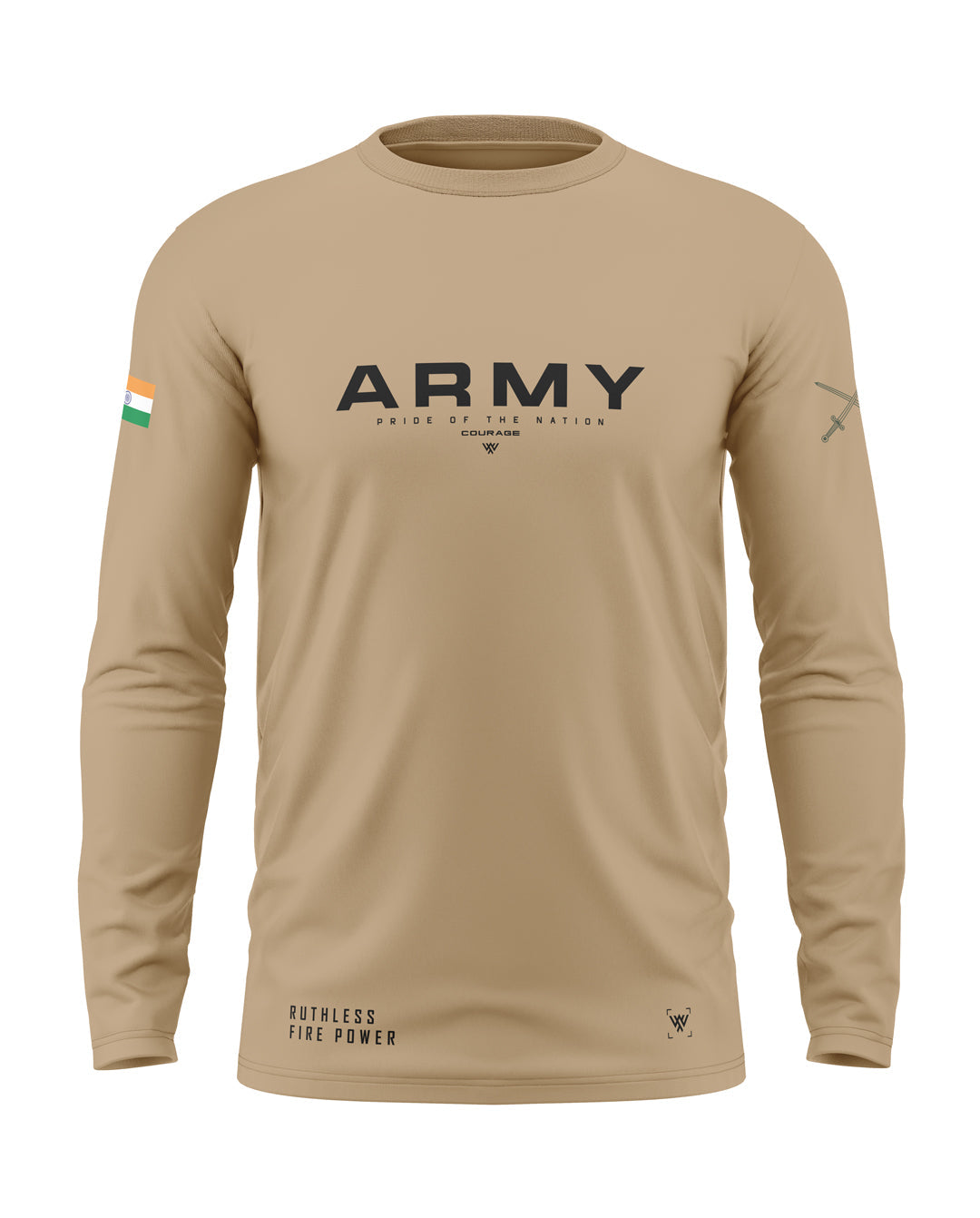 Army Pride Cotton Full Sleeve T-shirt