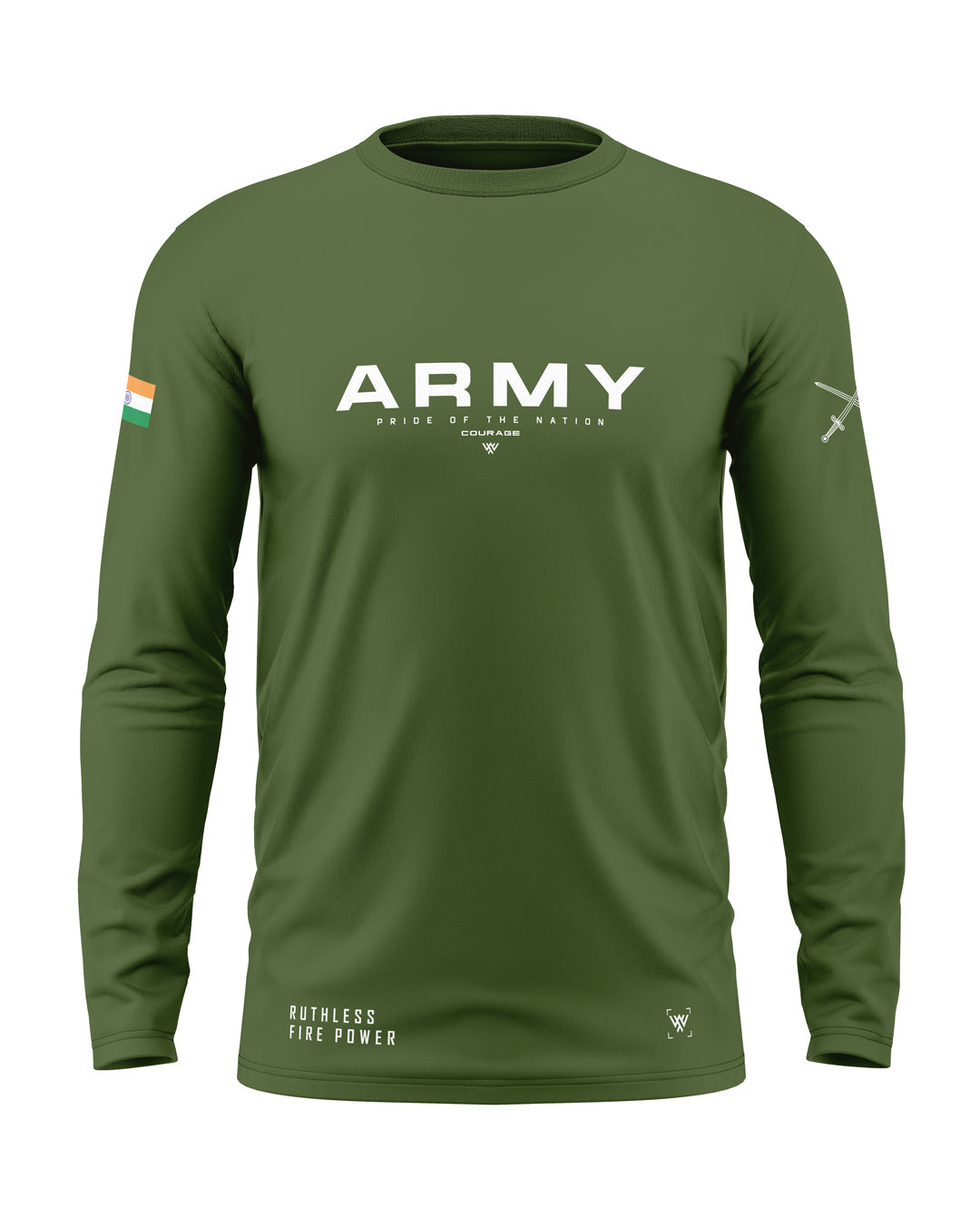 Army Pride Cotton Full Sleeve T-shirt