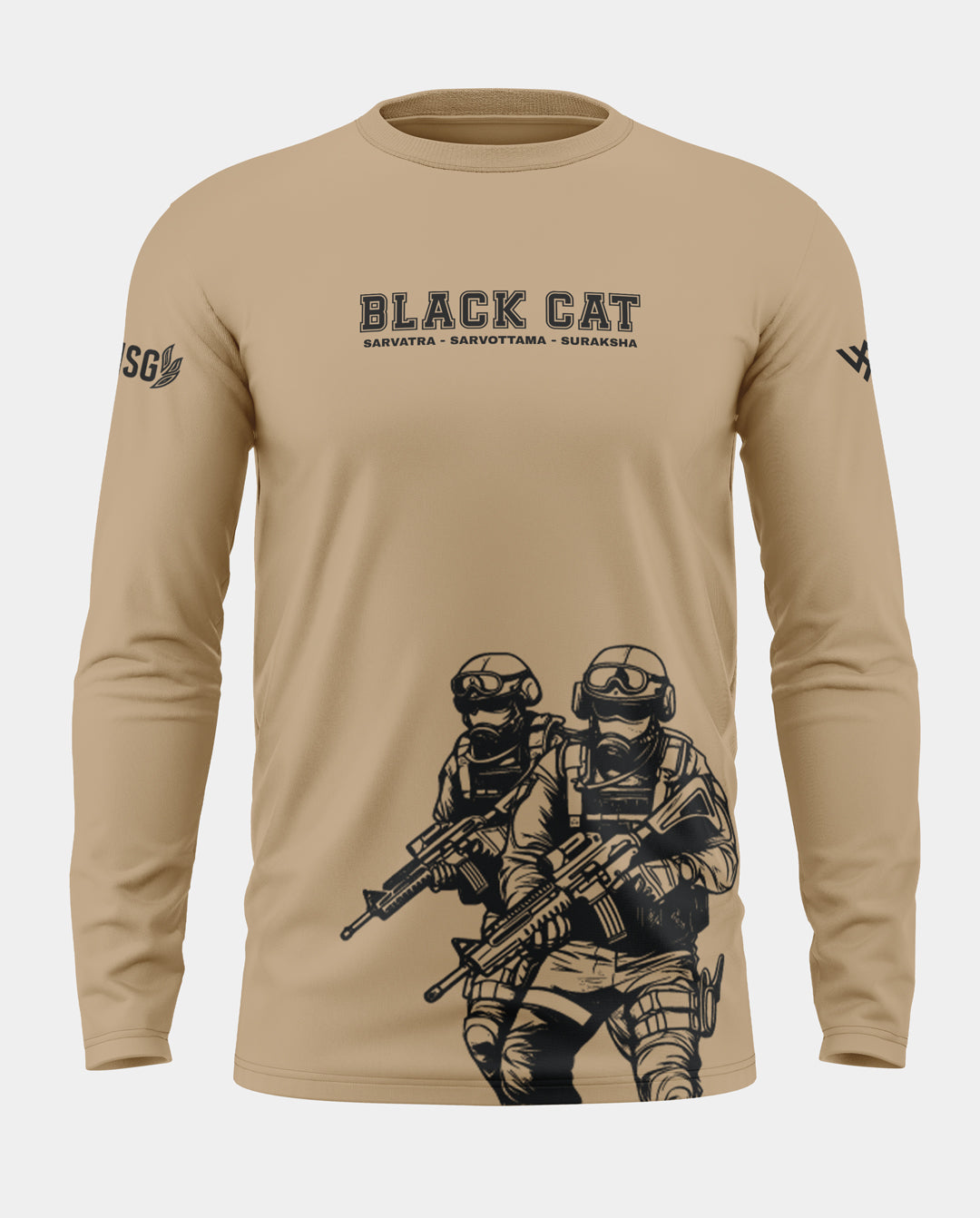 Black Cat Cotton Full Sleeve T-shirt