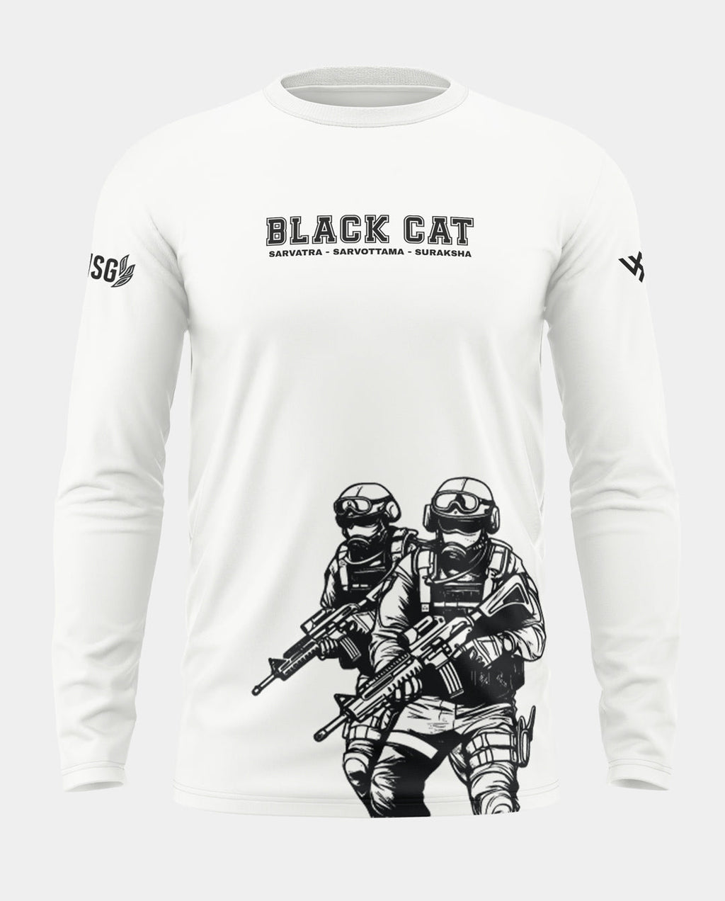 Black Cat Cotton Full Sleeve T-shirt