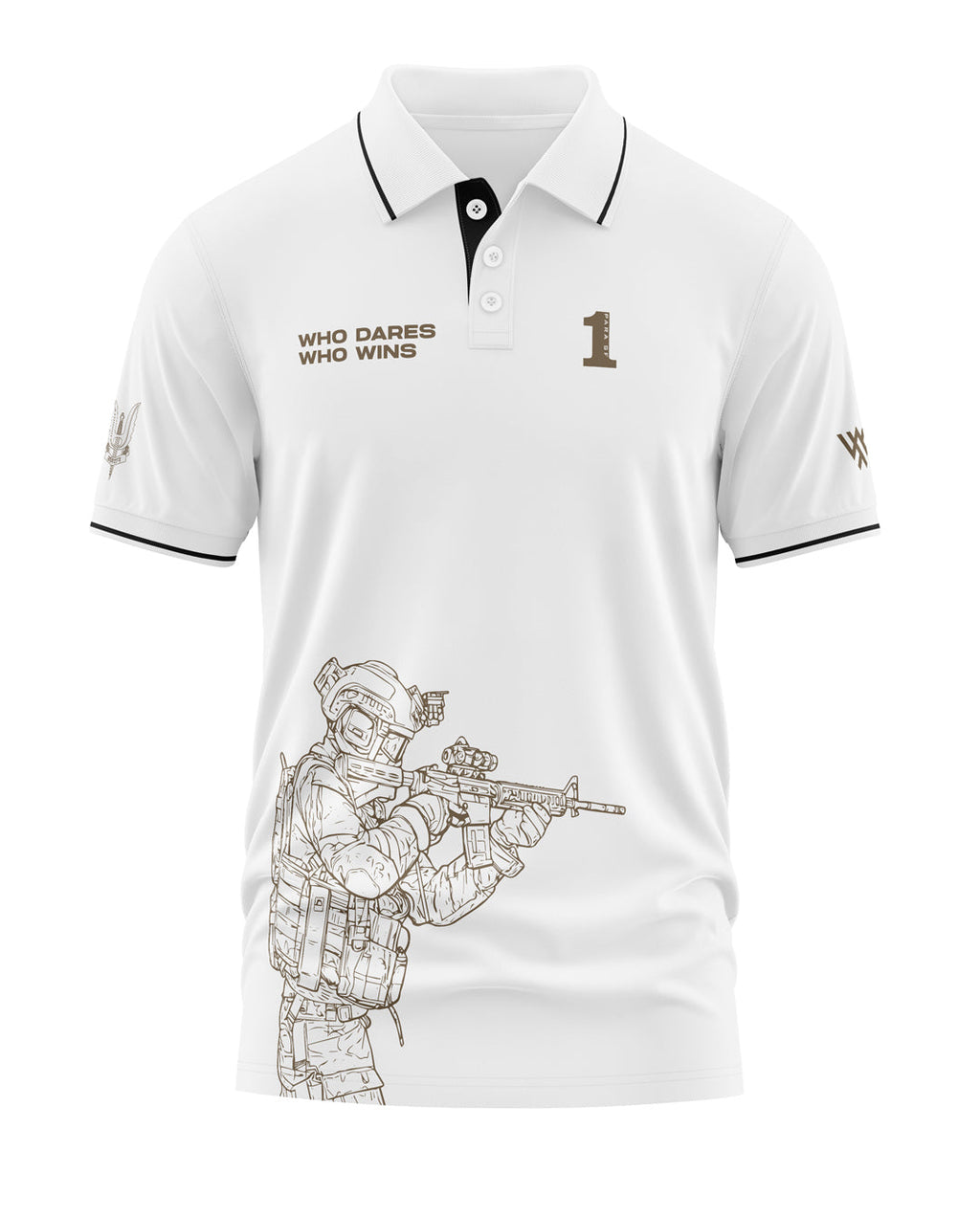 Who Dare Who Wins Polo Collar T-Shirt