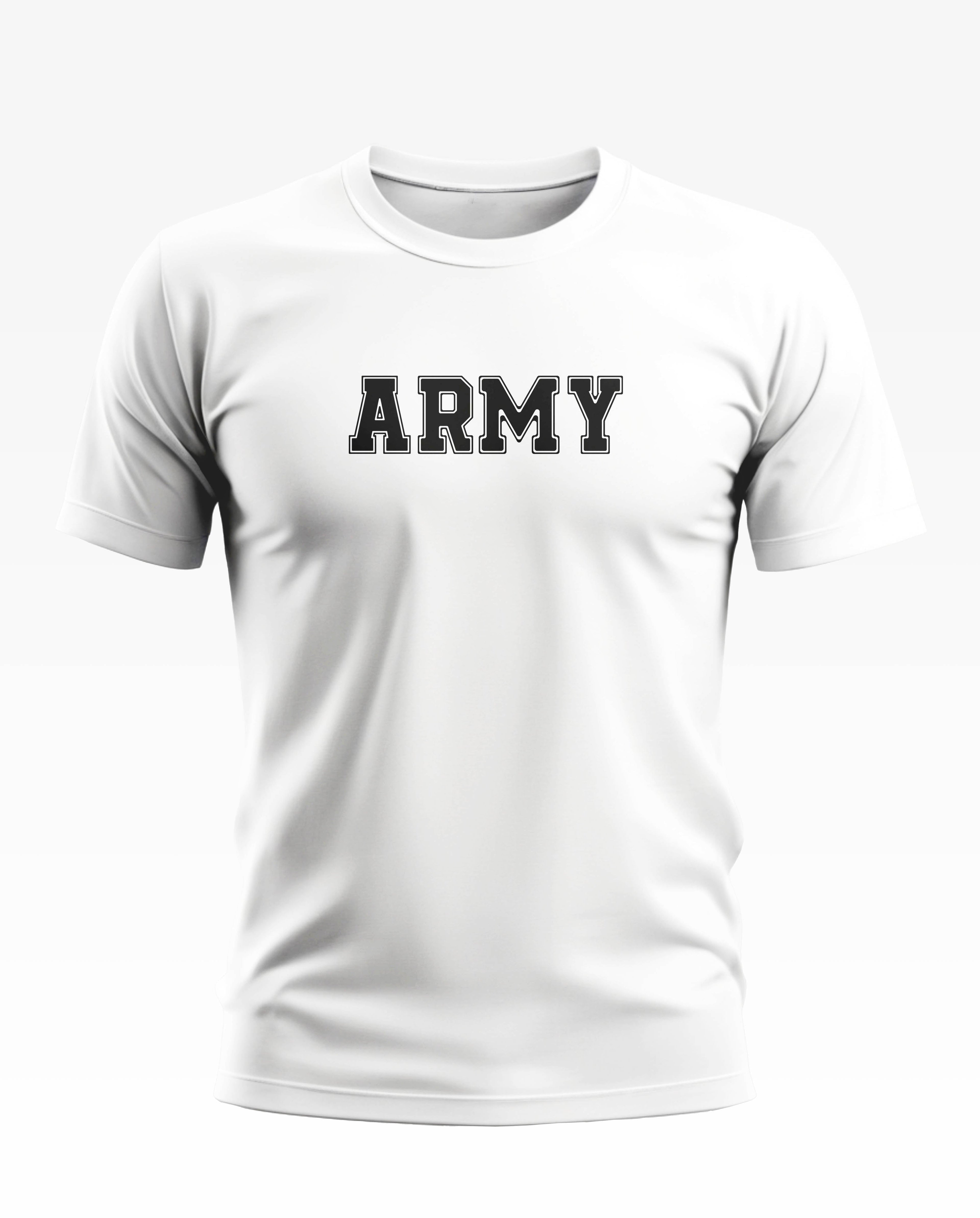 Army Solid Soft Cotton T-shirt